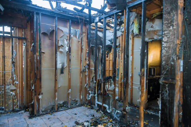 Professional Emergency Fire Cleanup technician working in Oasis, CA